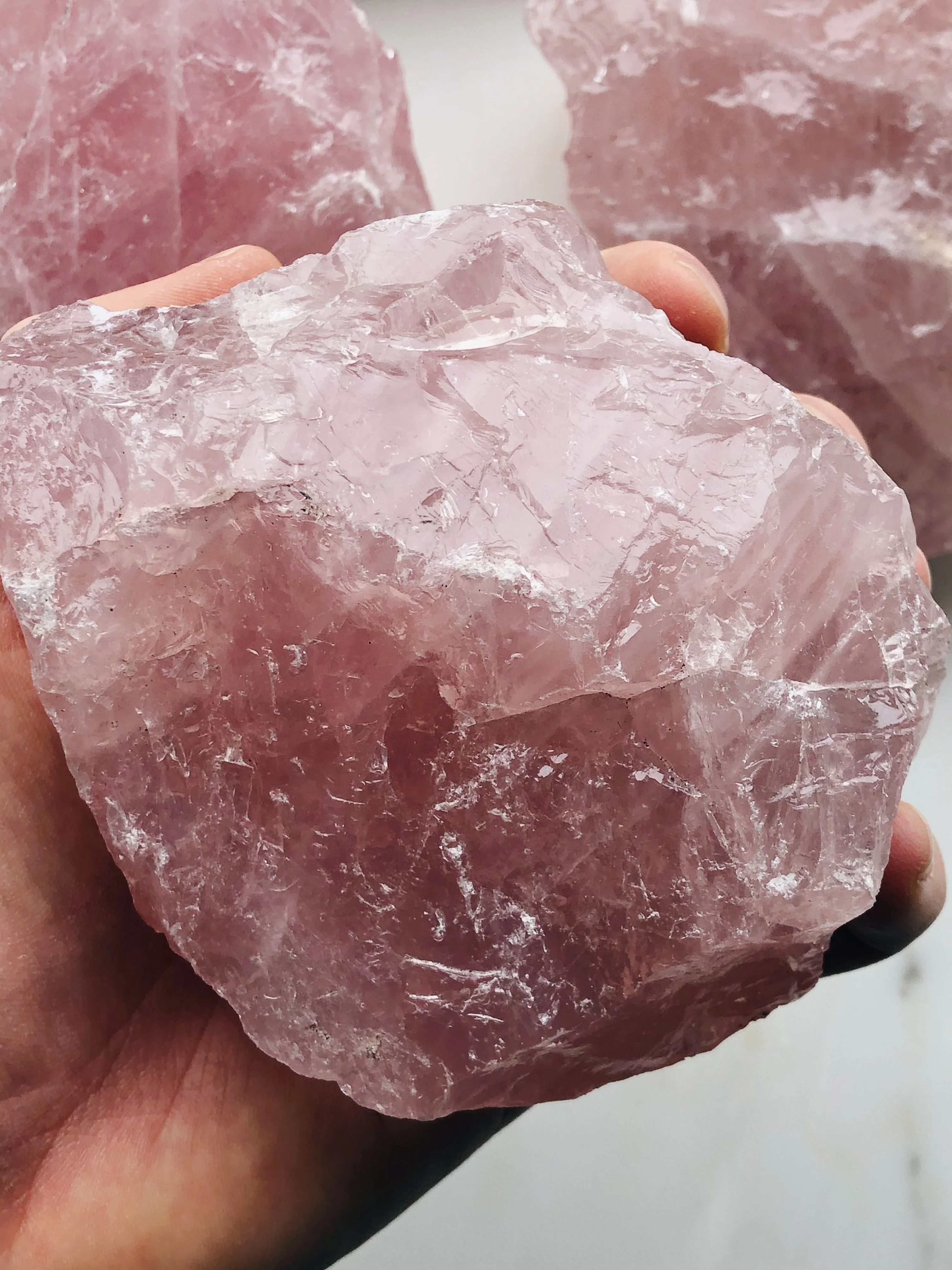 Kæmpe Rosakvarts Rå - Image 3