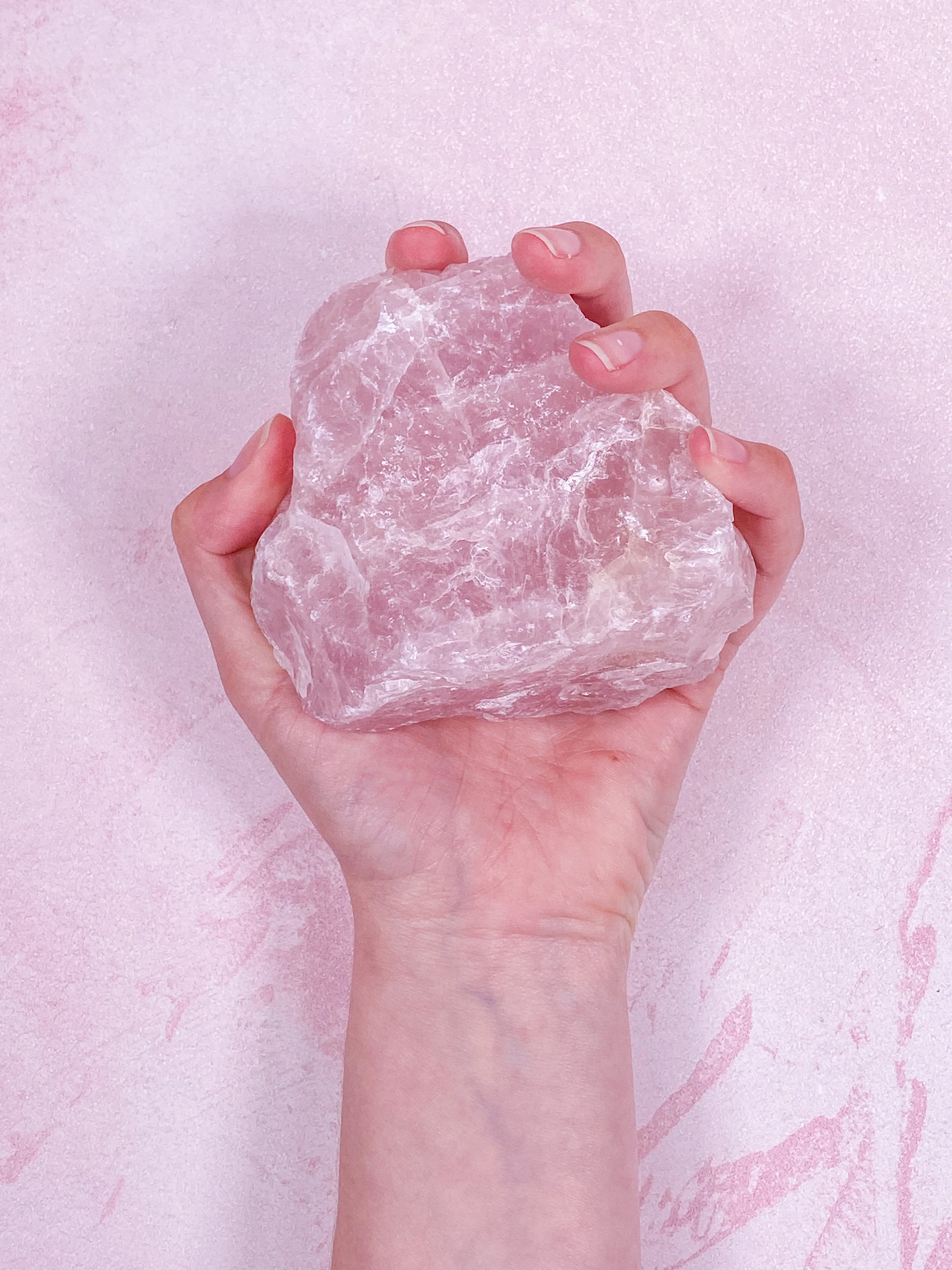 Kæmpe Rosakvarts Rå - Image 6