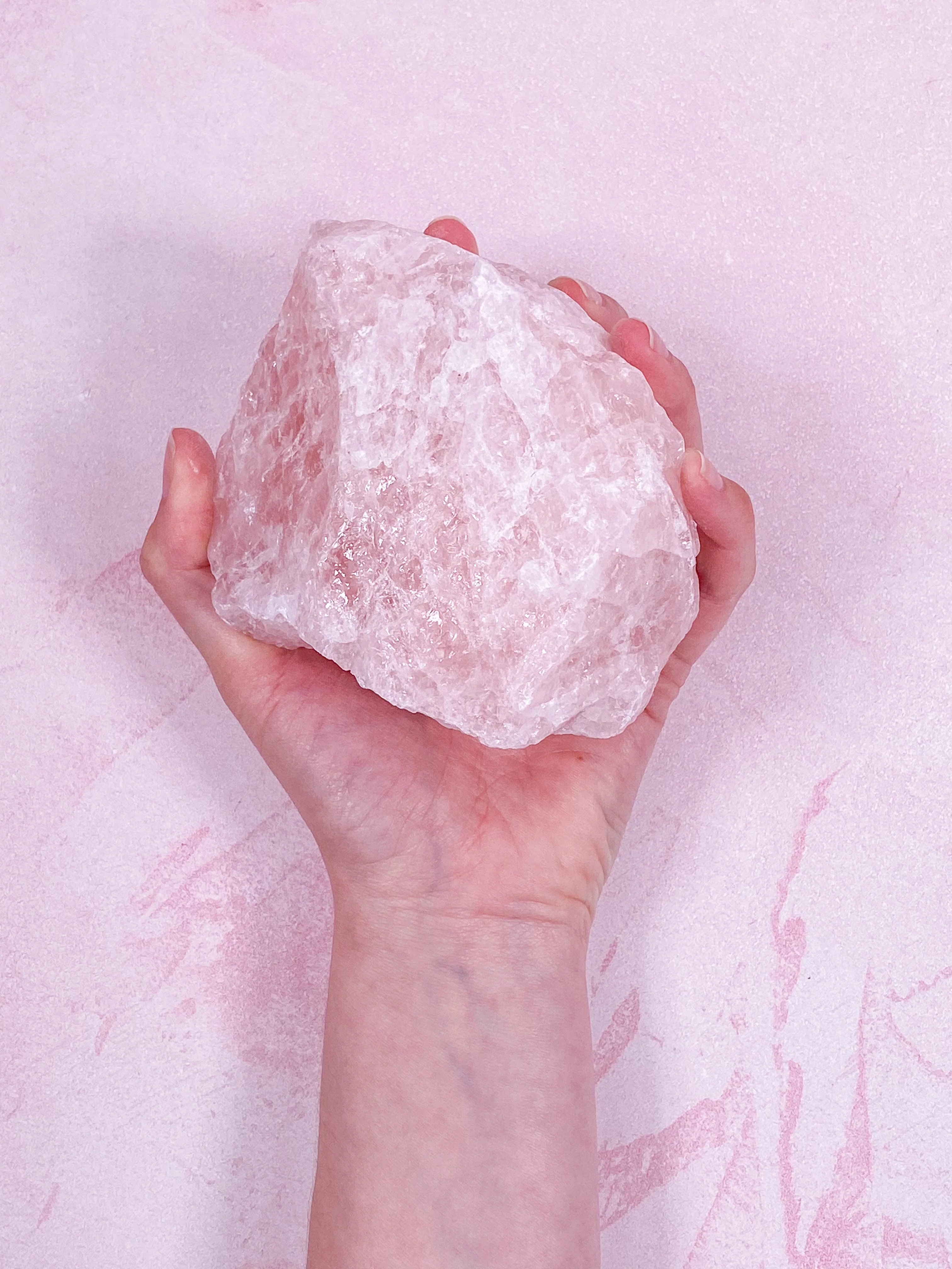 Kæmpe Rosakvarts Rå - Image 8