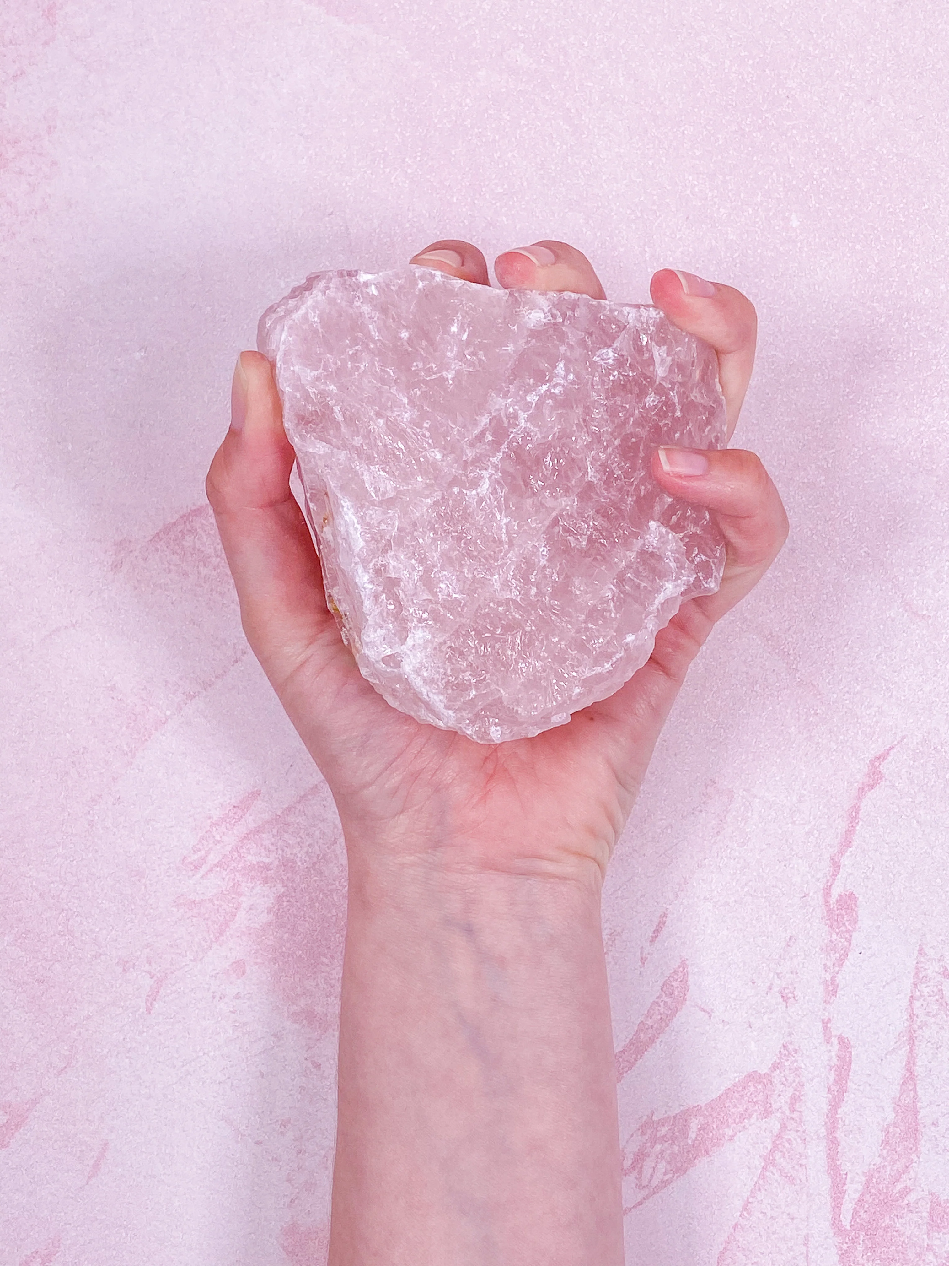 Kæmpe Rosakvarts Rå - Image 9