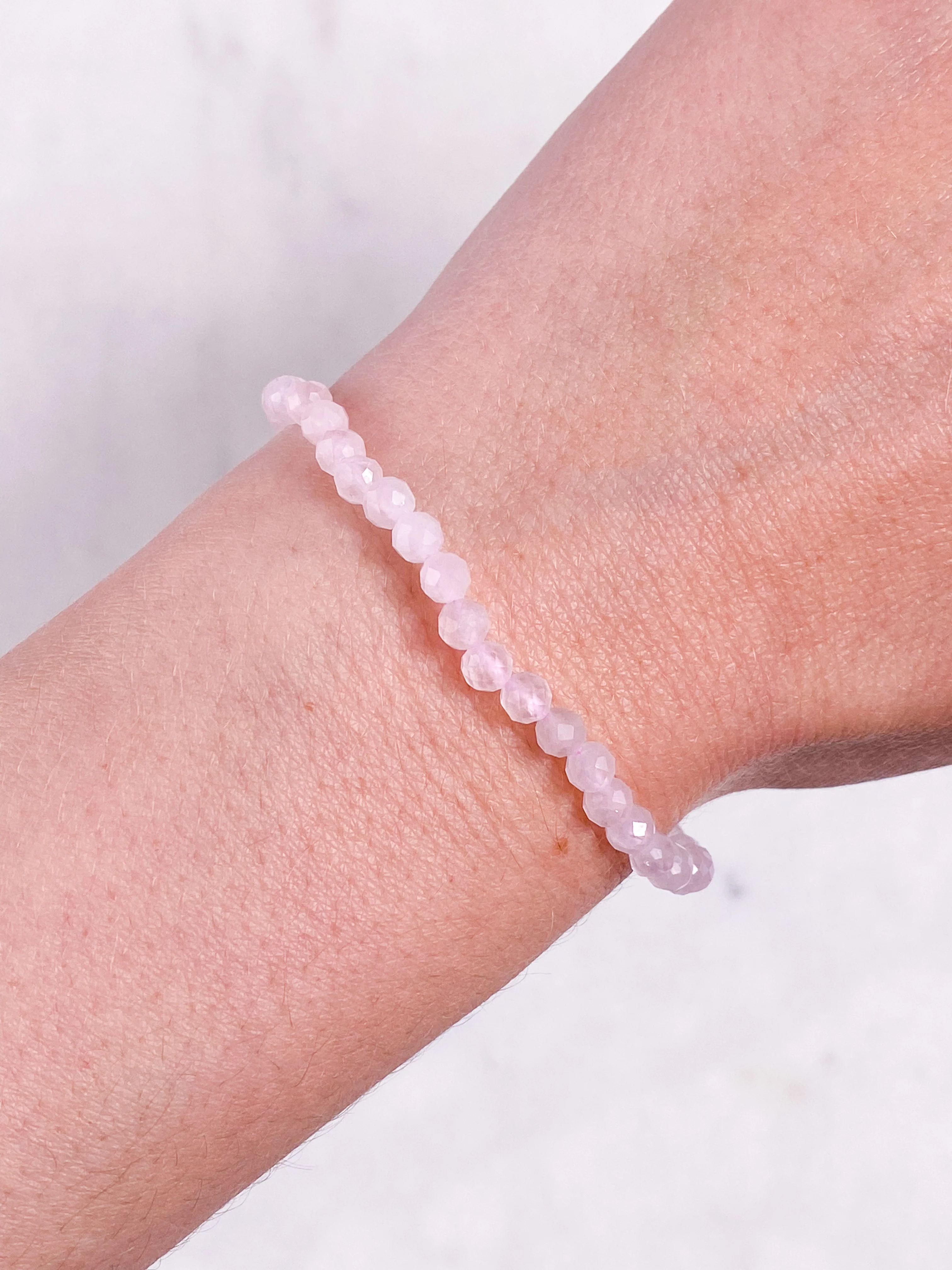 Rosakvarts Armbånd (Facet) - Image 3