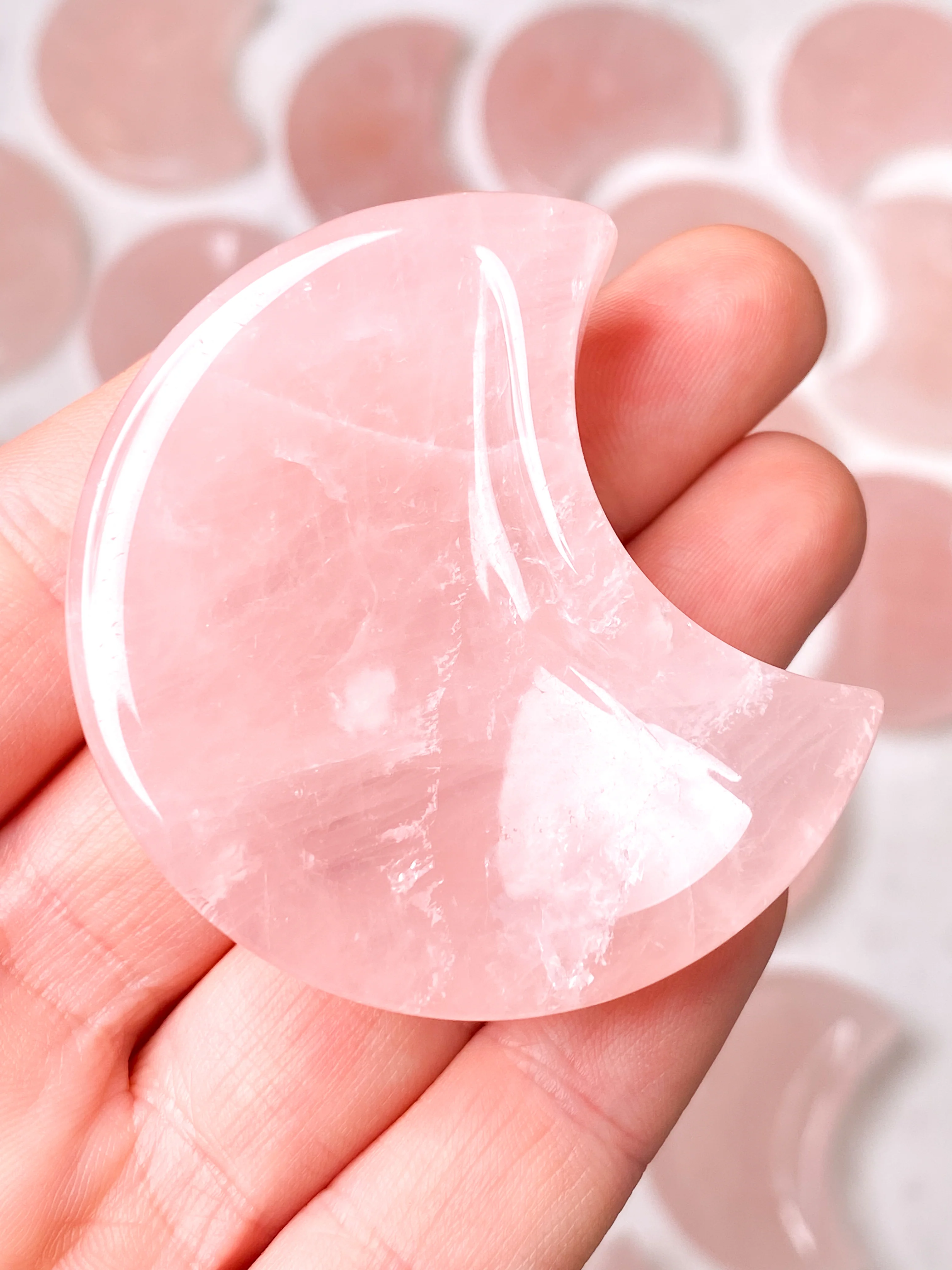 Rosakvarts Måne skål - Image 3